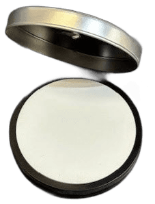 3.6" Round White Reference with Housing and Lid